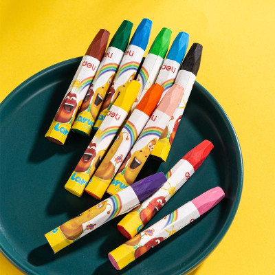 Hộp 12 Bút Màu Sáp Dầu Larva - Deli EC201-12