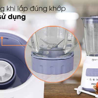 Máy xay sinh tố Philips HR2222/00 (700W) - Hàng Chính Hãng