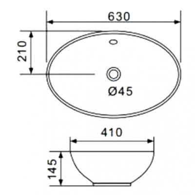 Chậu lavabo đặt bàn Gappo GT309 nhập khẩu Nga chính hãng