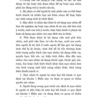 Luật Phòng, chống mua bán người năm 2024