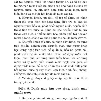 Luật tài nguyên nước ( bản in 2024)