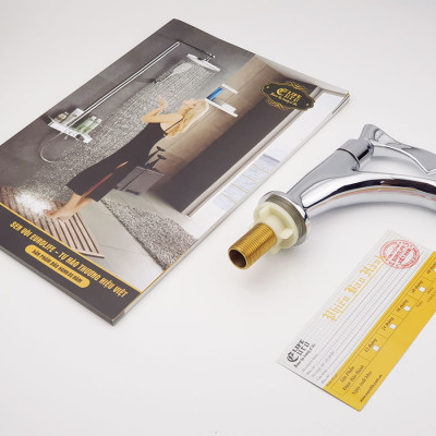 Vòi lavabo lạnh Eurolife EL-115 (Trắng bạc)