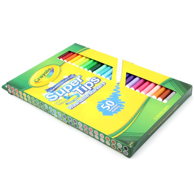Bộ Bút Lông 50 Màu Super Tips Washable Markers - Crayola 585050