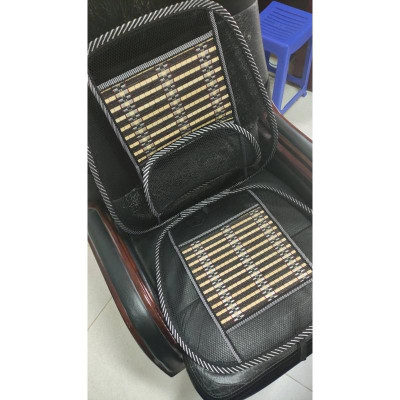 Đệm nan tre cao cấp lót ghế ô tô xe hơi thoáng mát - Đệm trúc để ghế văn phòng chống mỏi lưng
