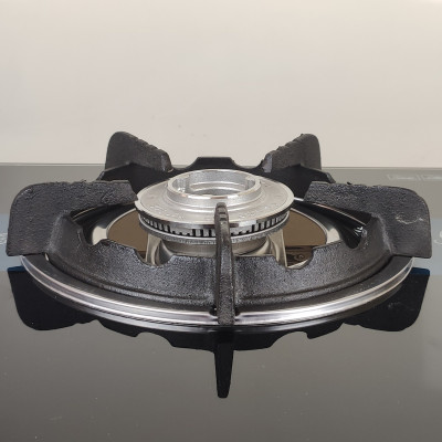 Bếp ga đôi kiếng cường lực Raiden RDB2250A, kiềng gang chống oxj hóa, kính 7ly, Hàng chính hãng