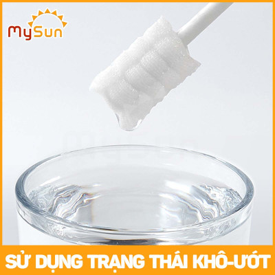Gạc Rơ/ Tưa Lưỡi Cho Bé MySun 30 Que, Dệt Sợi Cotton 100%