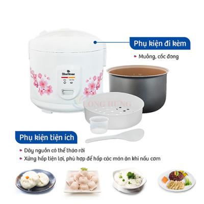 Nồi cơm điện nắp gài Bluestone 1.8 lít RCB-5525 - Hàng chính hãng