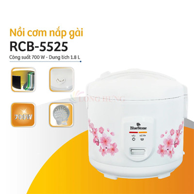 Nồi cơm điện nắp gài Bluestone 1.8 lít RCB-5525 - Hàng chính hãng