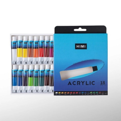 Màu Acrylic Miya Himi Set 12/18/24 màu dạng tuýp 12ml