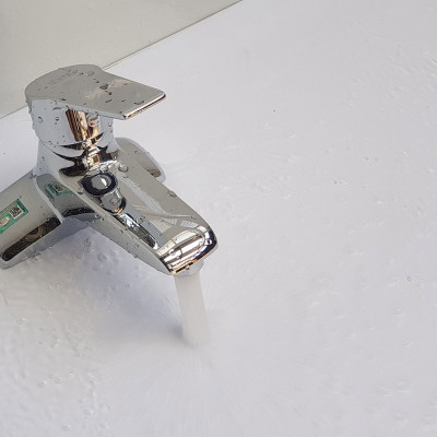 Vòi Lavabo nóng lạnh 2 chân Đồng mạ Chrome Eurolife EL-AZA03-1 (Trắng bạc)