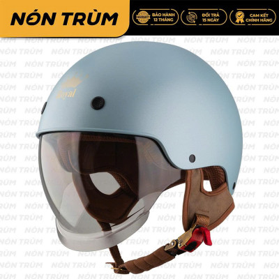 [Màu mới] Mũ bảo hiểm xe máy nửa đầu Royal M239 kính âm màu trà nhiều size màu lạ mắt dành cho nam nữ