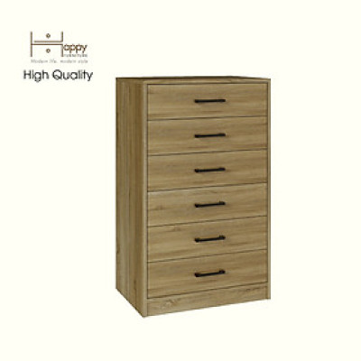 HAPPY FURNITURE , HEINEE - Tủ lưu trữ 6 ngăn kéo, THK_234 , 60cm x 40cm x 84cm DxRxC, sản phẩm phổ thông
