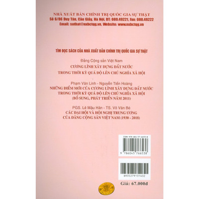 Sách - Các Cương Lĩnh Cách Mạng Của Đảng Cộng Sản Việt Nam - NXB Chính Trị Quốc Gia