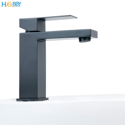 Vòi rửa mặt lavabo nóng lạnh inox 304 sơn đen Hobby Home Decor VRM5D