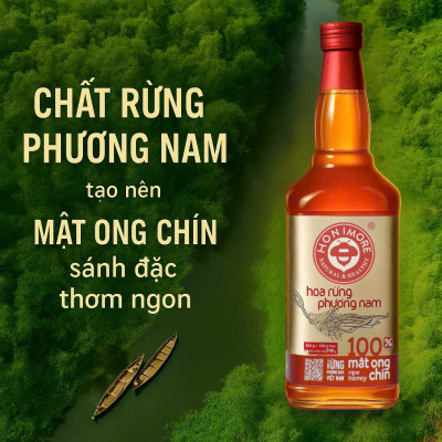 Combo Mật ong rừng Phương Nam 100% mật ong chín Honimore 990g