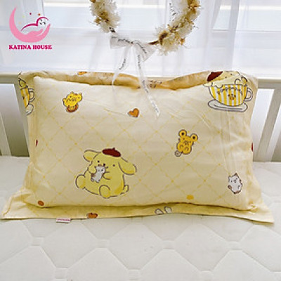 Gối cho bé tencel 60s Katina House, kt 40x60cm, gối gòn lông vũ mềm mịn mát lạnh