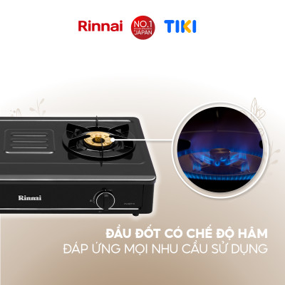 Bếp gas dương Rinnai RV-B271SB(EB) mặt bếp men và kiềng bếp men - Hàng chính hãng.