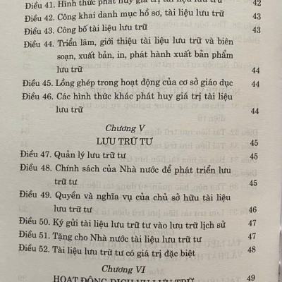 Luật Lưu Trữ Năm 2024