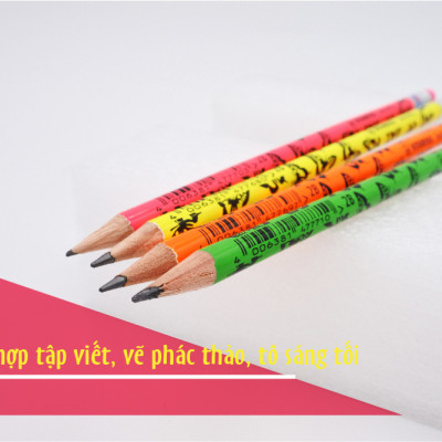 Bút chì gỗ STABILO butterfly 4920 2B, có đầu tẩy - Thân màu hồng,có đầu tẩy (PC4920P-2B)