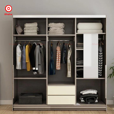 TỦ QUẦN ÁO GỖ CÔNG NGHIỆP CAO CẤP CÁNH LÙA OHAHA - CL027