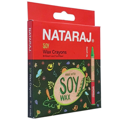 Hộp 12 Bút Sáp Màu Soy - Nataraj