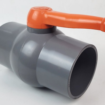 Van uPVC thân đúc bi nhưa ABS 90, 114mm Eurolife EL-VN (tay cam)