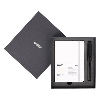 Gift Set Lamy Notebook A6 Softcover White + Lamy Al-Star Black - GSA6-Al0020