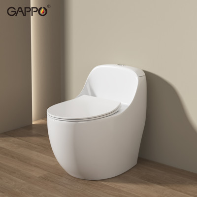 BỒN CẦU ĐẶT SÀN 1 KHỐI KÉT LIỀN NHẬP KHẨU NGA GAPPO GM501 MEN TUYẾT - HÀNG CHÍNH HÃNG