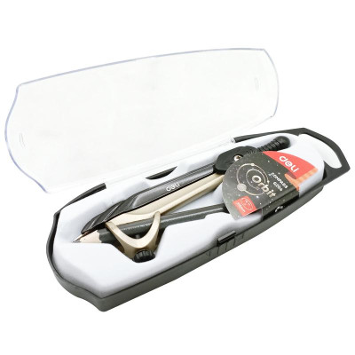 Bộ Compa Kèm Bút Chì Gỗ - Deli EG20402