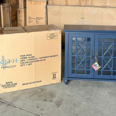 Tủ bếp, tủ trang trí 2 cánh mở SM15CT Tundo KT Ngang 86 x Sâu 37 x Cao 82 / cm