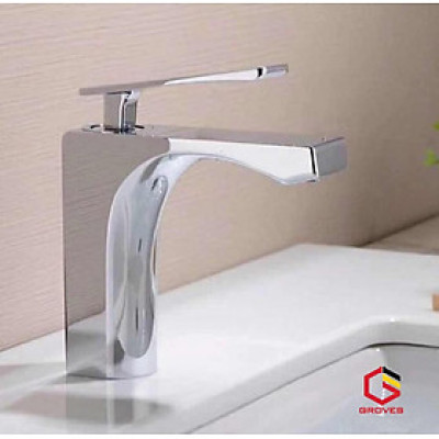 Vòi rửa mặt nóng lạnh thân cấp cao cấp đồng mạ crom GR 6168B (sang trọng, hiện đại, đẳng cấp thời thượng)