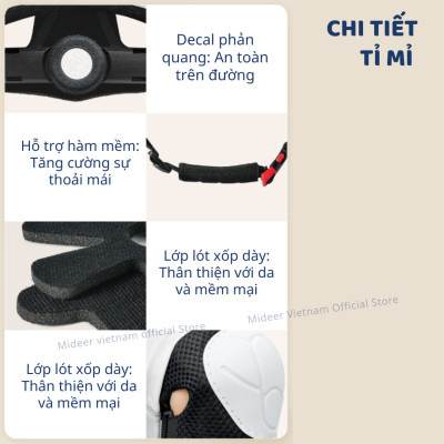 Đồ bảo hộ tay chân kèm mũ cho bé Mideer Protective Clothing Bike, đồ chơi vận động cho bé