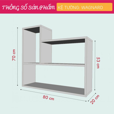 Giá sách để đồ treo tường SMLIFE Wagnard