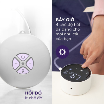 Máy hút sữa điện đôi Biohealth IE - Sử dụng pin sạc, có chế độ massage và 3 chế độ hút