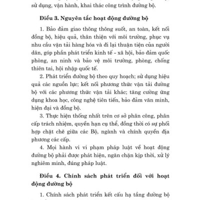 Luật đường bộ năm 2024 - bản in 2024