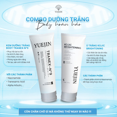 Kem Dưỡng Trắng Da Body Tranex-No9 dưỡng ẩm, sáng da và giảm thâm - Yuejin