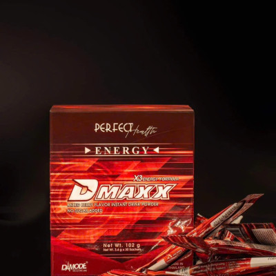 DMAXX thức uống bổ sung vitamin năng lượng không đường DAMODE 7 gói dùng thử màu đỏ