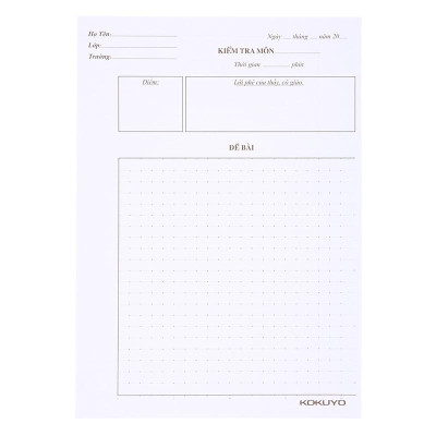 Bộ Túi Kiểm Tra Campus TP-SMT70-15 - Bao Bìa Màu Xanh