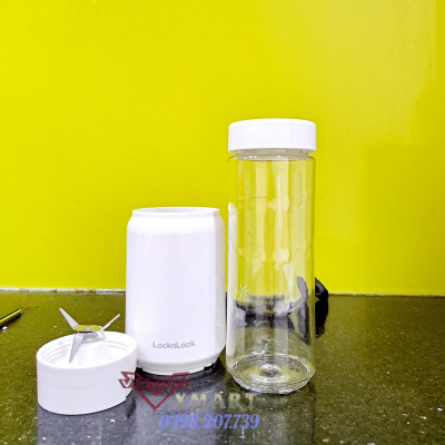 Máy Xay Sinh Tố Mini Blender Locknlock EJM433WHT (Model 2024), 220-240 V, 50/60 Hz, 150 W, 280 ml - Hàng Chính Hãng 