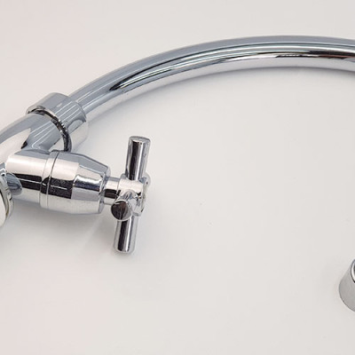 Vòi rửa chén lạnh nhựa ABS mạ Chrome Eurolife EL-VCN03 (Trắng bạc)