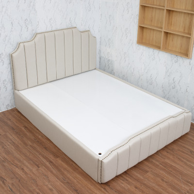 Giường ngủ MDF Juno sofa HLMCT bọc nệm lựa chọn màu ván nệm bọc KT 1m6/1m8  - không hộc kéo 