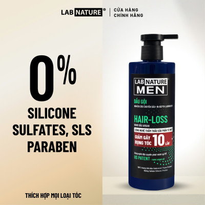 Dầu gội Lab Nature Men Hair-loss 470g - Công nghệ Nano Giảm Rụng Tóc 10 Lần