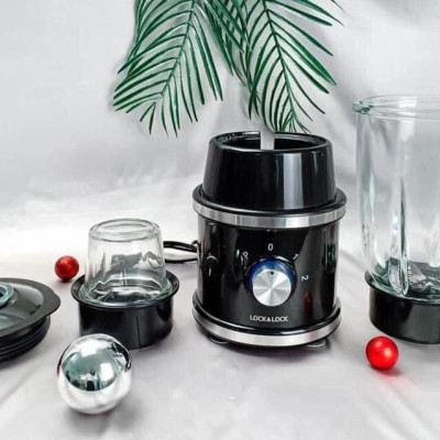 Máy xanh sinh tố Lock&Lock High Speed Blender EJM376BLK, 220-240V, 50/60Hz, 600W (Đen) - Hàng chính hãng
