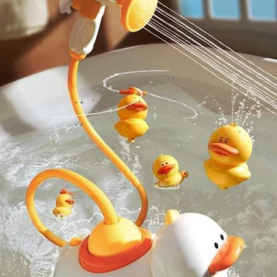 Đồ Chơi Nhà Tắm Cho Bé, Đồ Chơi Vịt Phun Nước Vòi Sen, Vịt Bơi Nhà Tắm