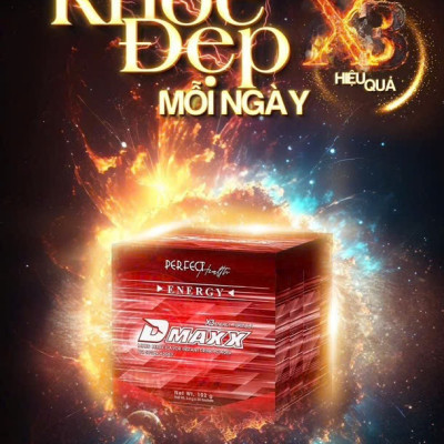 DMAXX thức uống bổ sung vitamin năng lượng không đường DAMODE 82 gói màu đỏ mỗi gói 2,2gr