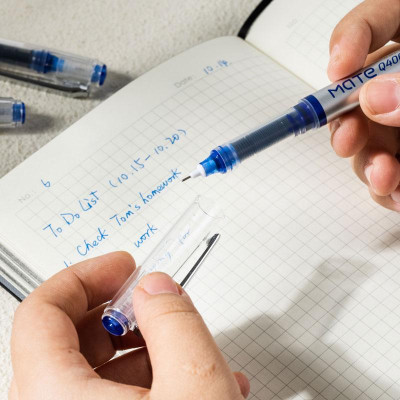 Bút Gel 0.5 mm - Deli EQ400-BL - Mực Xanh