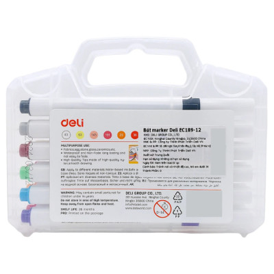 Hộp Bút Màu Marker Acrylic - Deli EC189