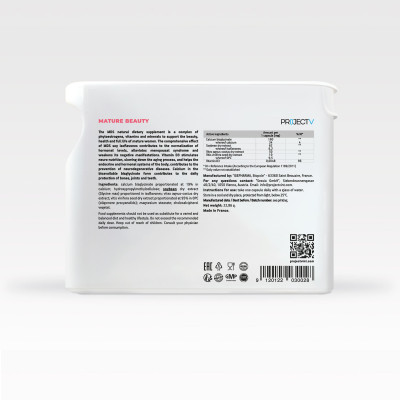 Thực Phẩm Sức Khỏe MDS Direct Hit - Vẻ Đẹp Trưởng Thành - PROJECT V - Hộp 60 Viên - Xuất xứ Pháp, Hàng Chính Hãng