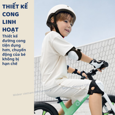 Đồ bảo hộ tay chân kèm mũ cho bé Mideer Protective Clothing Bike, đồ chơi vận động cho bé