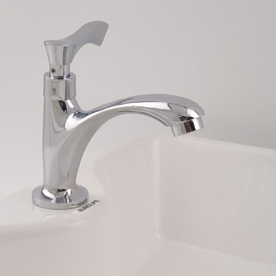 Vòi lavabo lạnh Eurolife EL-115 (Trắng bạc)